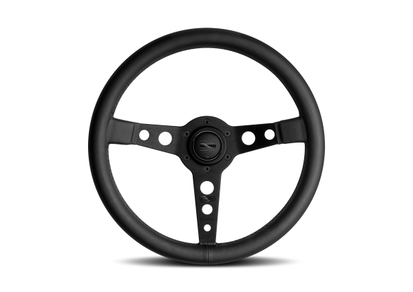 Kierownica MOMO Prototipo Black Edition 350 mm, czarna skóra gładka